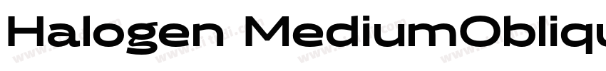Halogen MediumObliqu字体转换